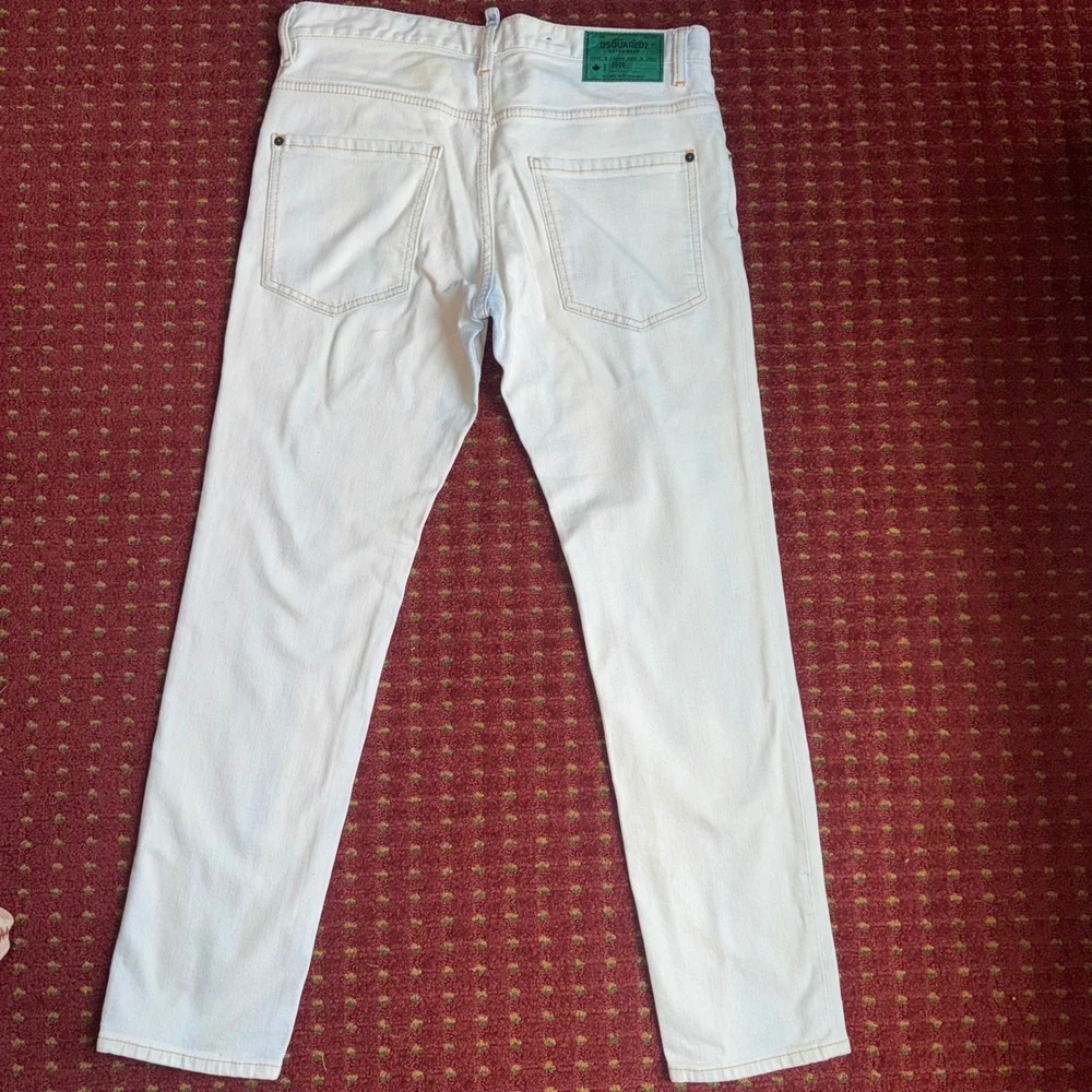 DSQUARED2 Skater Jean Mens 48 (33) Light Blue Excellent Made in Italy Slim Fit